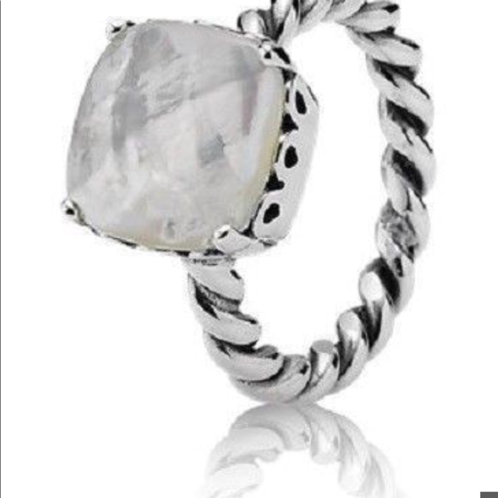 Pandora mother of pearl ring